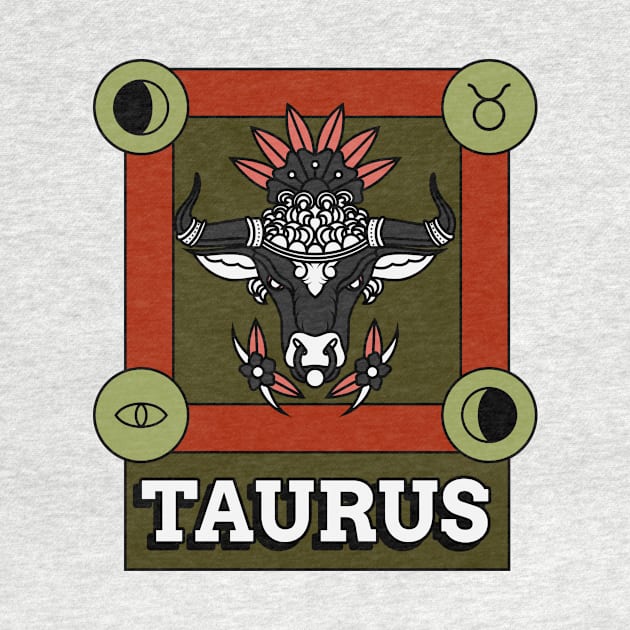 Taurus Horoscope Zodiac Sign by DC Bell Design